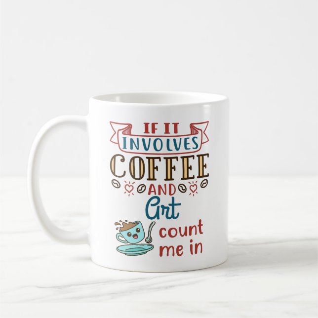 Caneca De Café Se Envolve Café e Arte Conte-Me (Esquerda)
