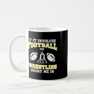 Caneca De Café Se envolve futebol wrestling lutador meninos
