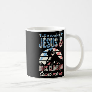 Caneca De Café Se Envolve Jesus e Escalada, Estou Dentro