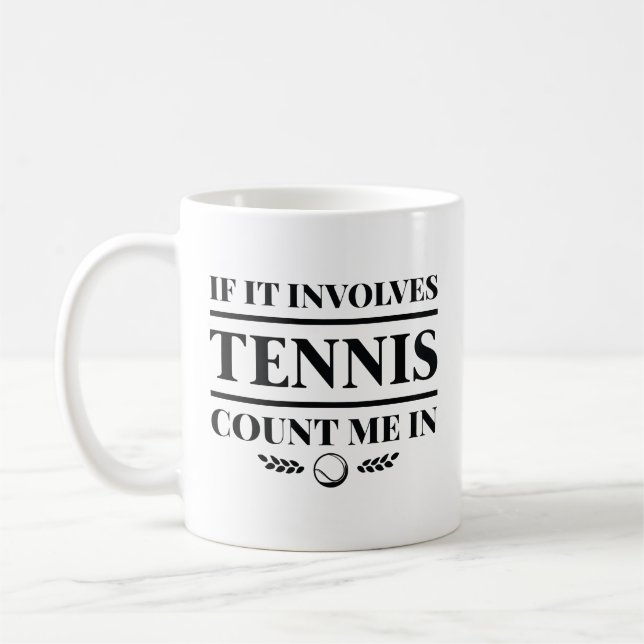 Caneca De Café Se Envolve Tênis, Conte Comigo (Esquerda)