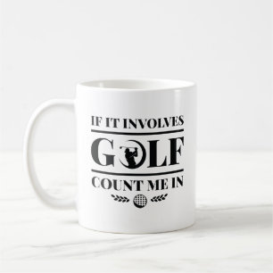 Caneca De Café Se Envolver Golfe Conte-Me