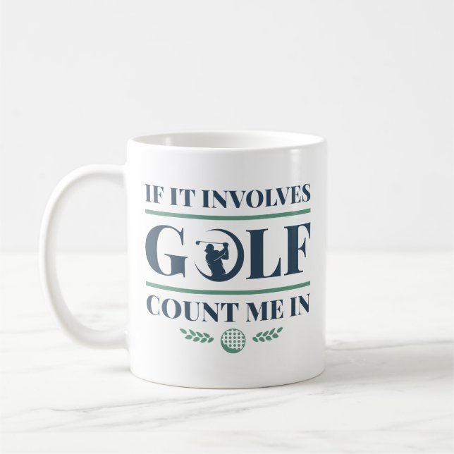 Caneca De Café Se Envolver Golfe Conte-Me (Esquerda)