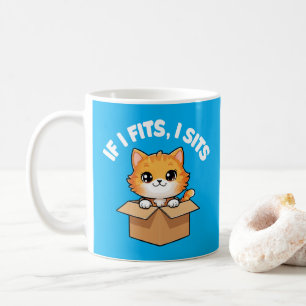 Caneca De Café Se Eu Ajustado Sentar Um Gato Engraçado
