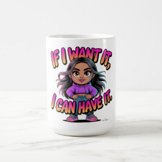 Caneca De Café Se Eu Quero, Eu Posso Ter Citação de Chefe de Meni