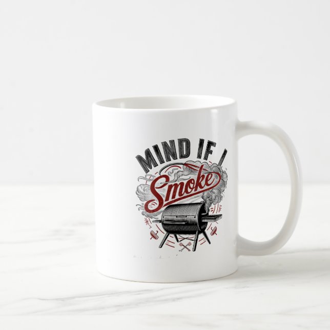 Caneca De Café Se Importa Se Eu Fumar Churrasco Engraçado (Direita)