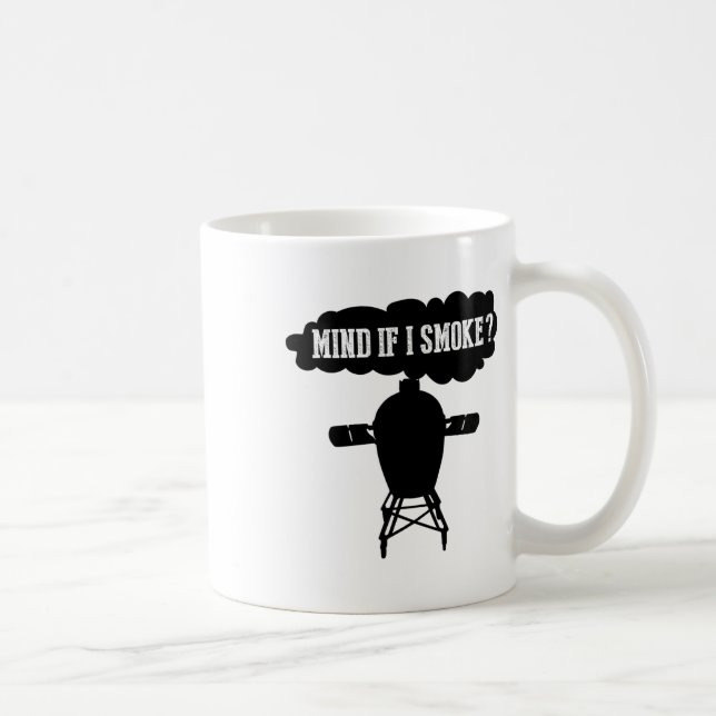 Caneca De Café Se Importa Se Eu Fumar Churrasco Engraçado Greland (Direita)