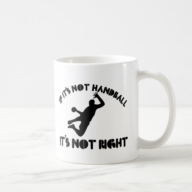 Caneca De Café Se não é handball não é direito (Direita)