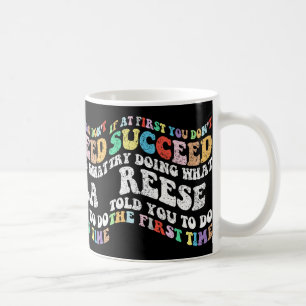 Caneca De Café Se no início você não tiver sucesso tente fazer o 