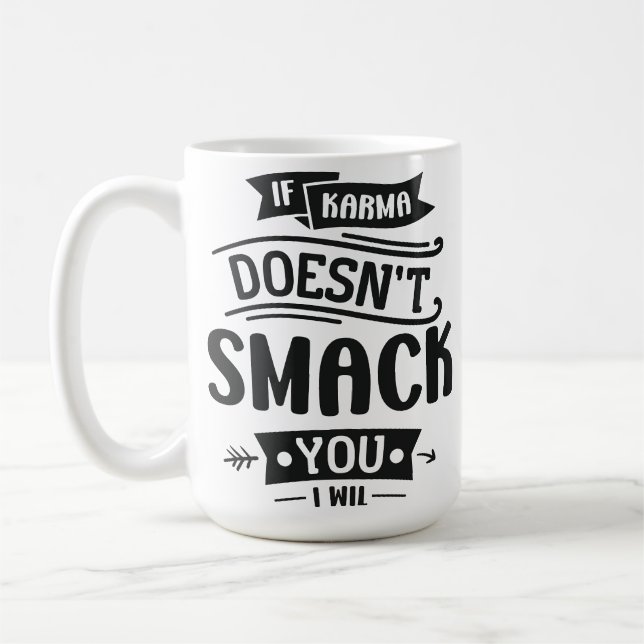 Caneca De Café Se o Karma Não (Esquerda)
