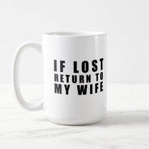 Caneca De Café Se perder o regresso à minha mulher