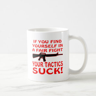 Caneca De Café Se se encontre em uma luta justa suas táticas par