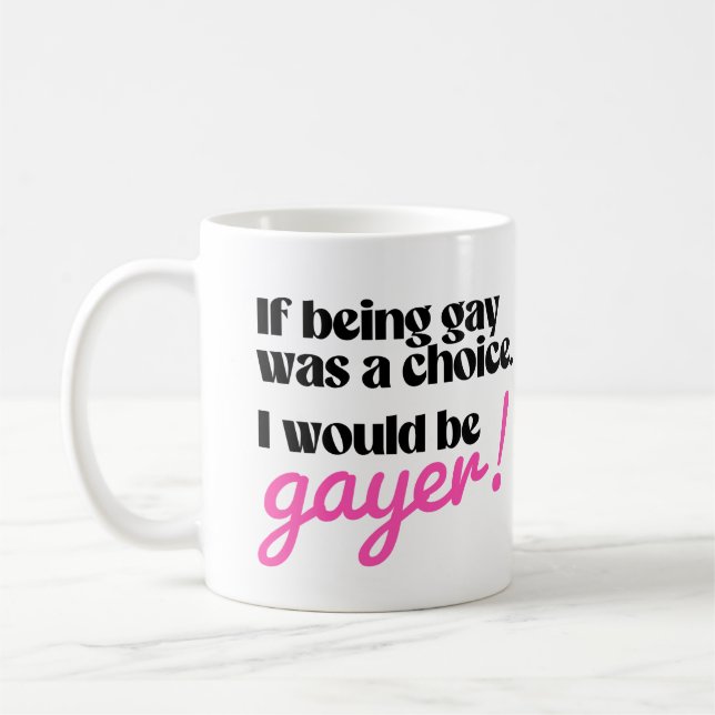 Caneca De Café Se ser gay fosse uma escolha eu seria gay (Esquerda)