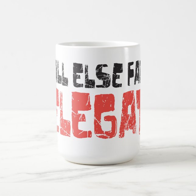Caneca De Café Se todo o outro falha, delegue! (Centro)