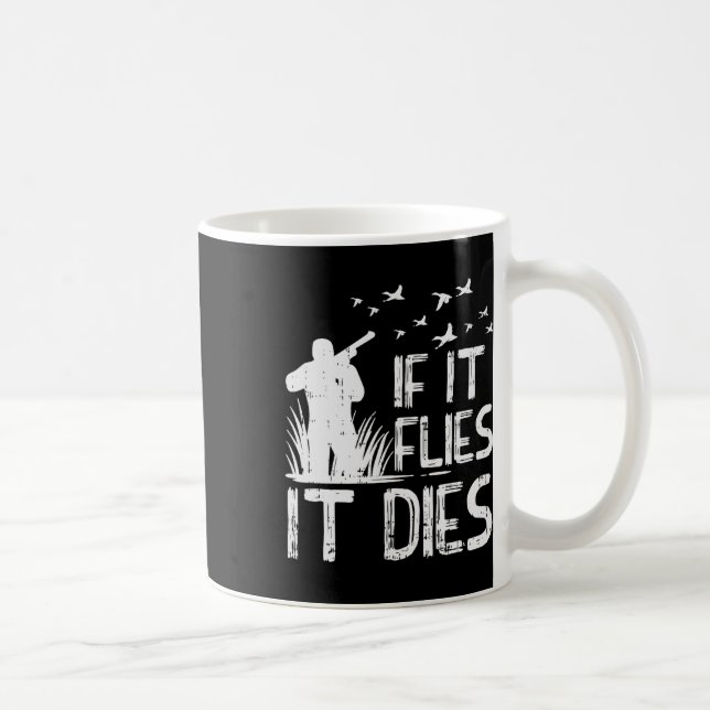 Caneca De Café Se Voar, Pato Pinto Pé Pé Pé Pheasant Hunt (Direita)