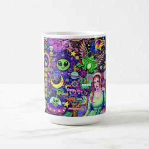 Caneca De Café Se Você Me Ama Você Não Me Ama Trippy Frog Ali