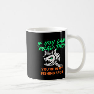 Caneca De Café Se Você Pode Ler Meu Local de Pesca Camiseta Mascu