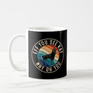 Caneca De Café Se você vir Kay Retro 80s Schipperke