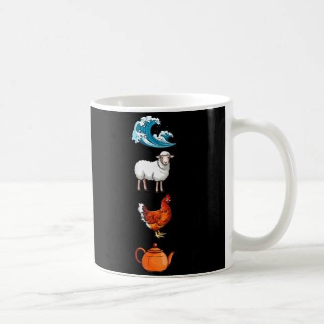 Caneca De Café Sea Ewe Hen Tea Funny Joke Saying Quote Men Women  (Direita)