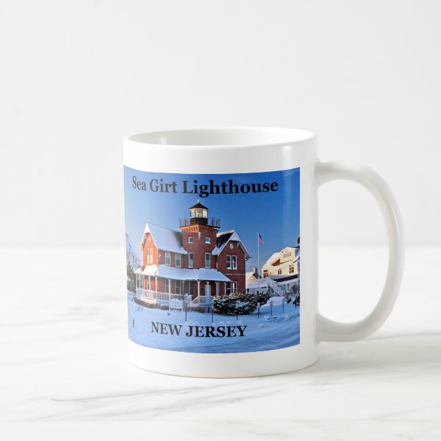 Caneca De Café Sea Girt Lighthouse, Nova Jersey Mug (Direita)