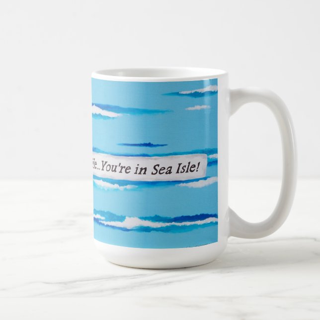 Caneca De Café Sea Isle City, NJ Mug (Direita)