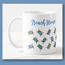 Caneca De Café Sea Turtle Beach House