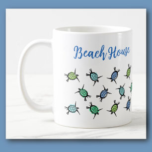 Caneca De Café Sea Turtle Beach House