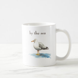 Caneca De Café Seagull a ser colocado pelo mar