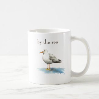 Caneca De Café Seagull a ser colocado pelo mar