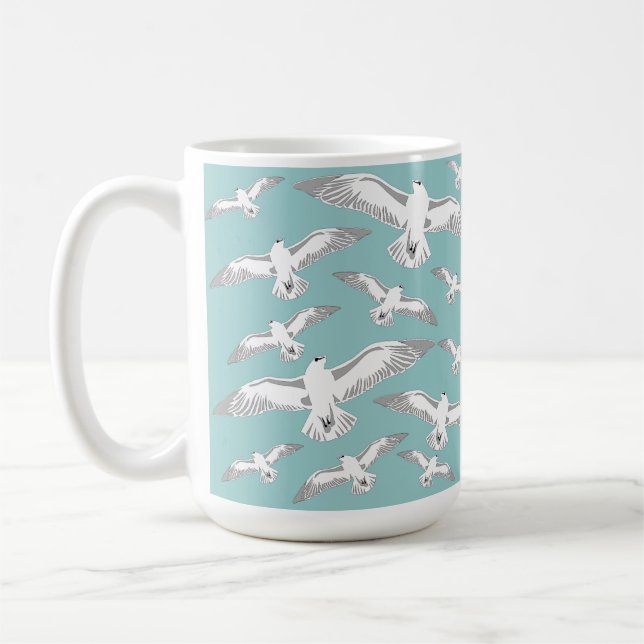 Caneca De Café Seagulls Galore Coffee Mug (Esquerda)