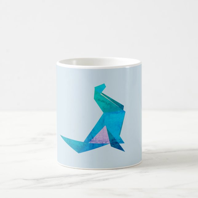 Caneca De Café Seal origami Art Mug (Centro)
