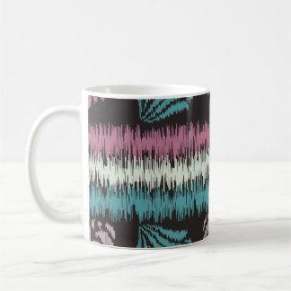 Caneca De Café Seamless abstract ikat pattern with the image of f