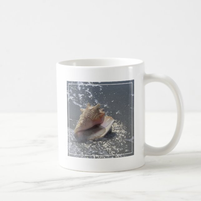 Caneca De Café Seashell na ilha da praia | Sanibel, Florida (Direita)