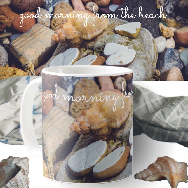 Caneca De Café Seashell no mar (Criador carregado)