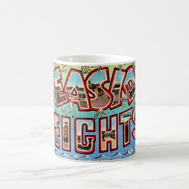 Caneca De Café Seaside Heights NJ Antiga  (Centro)