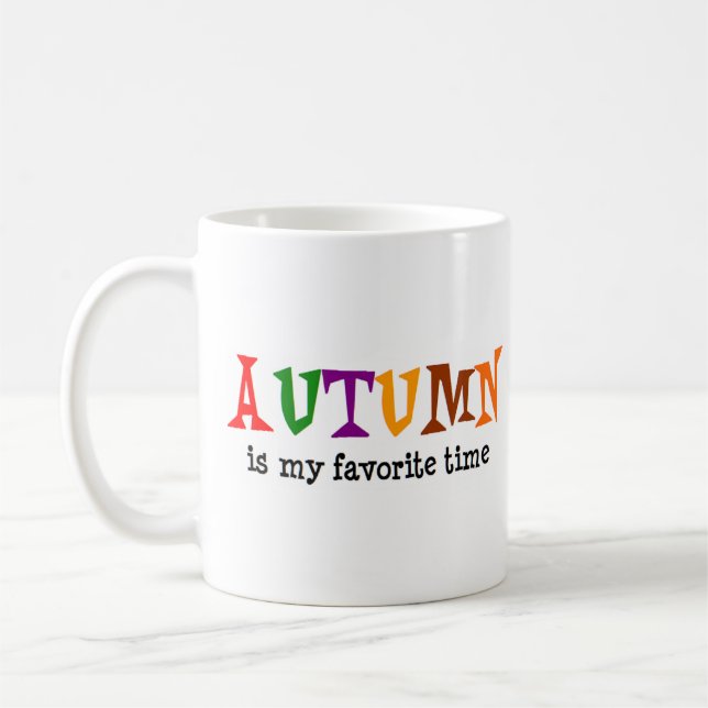 Caneca De Café seasons autumn favorite time coffee mug (Esquerda)