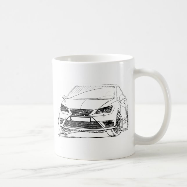 Caneca De Café Seat Ibiza Cupra 2013 (Direita)
