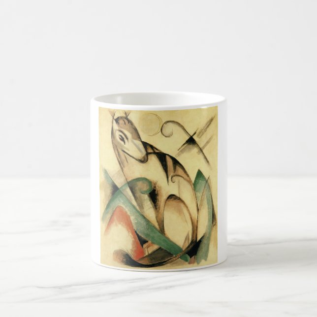 Caneca De Café Seated Mythical Animal (por Franz Marc) (Centro)