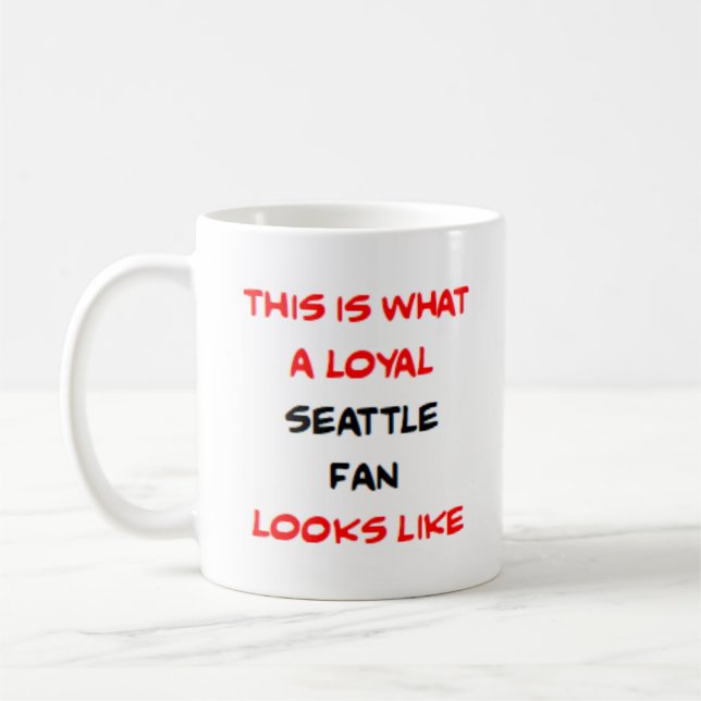 Caneca De Café seattle fan, loyal (Esquerda)