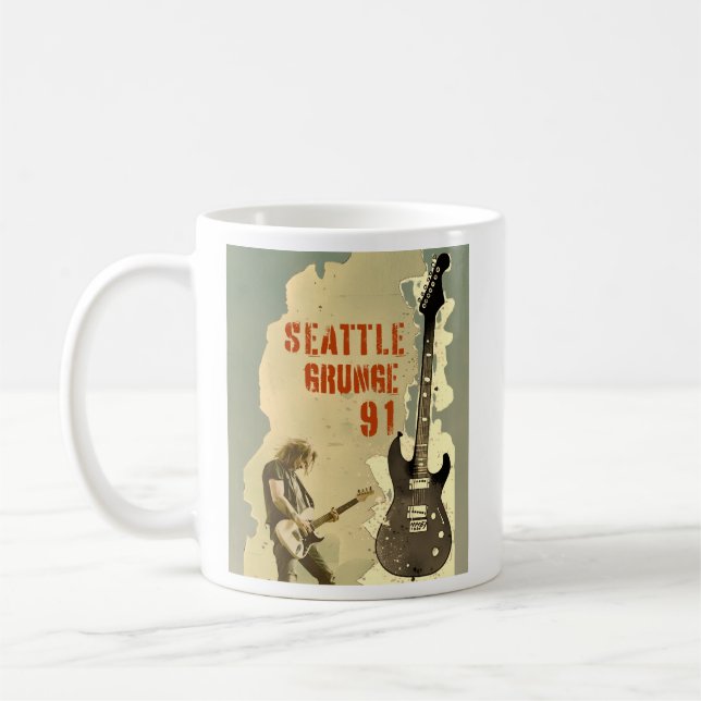Caneca De Café Seattle Grunge Music 1991 (Esquerda)