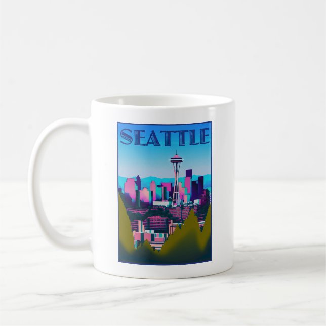 Caneca De Café Seattle Washington, EUA (Esquerda)