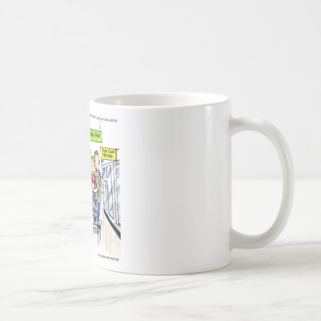 Caneca De Café Seção de Comida Congelada da Morsa Engraçado (Direita)