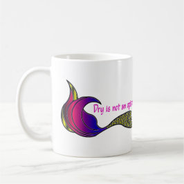 Caneca De Café Seco não é uma opção de cauda de sereia multicolor