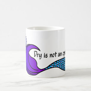 Caneca De Café Seco Não É Uma Pasta azul/Roxo