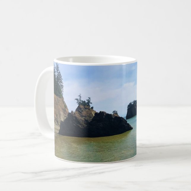 Caneca De Café Secret Beach, Samuel H. Boardman, Oregon (Frente Esquerda)