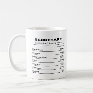 Caneca De Café Secretário Assistente Administrador Legal