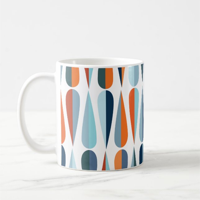 Caneca De Café Século de médio retrô, moldes de gota. (Esquerda)