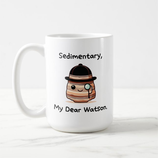 Caneca De Café Sedimentar, Meu Querido Watson - Um Lúpulo Da Geol (Esquerda)