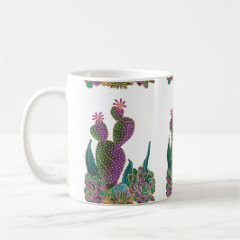 Caneca De Café Sedona Cactus Flower Tiled design Mug