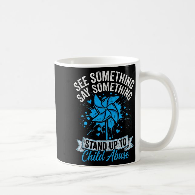 Caneca De Café See Something Say Something Pinwheel Child (Direita)