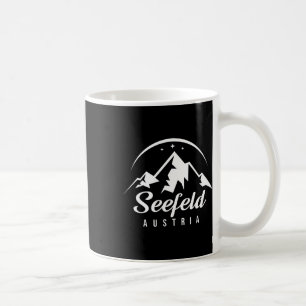 Caneca De Café Seefeld Austria Ski Resort Esquiando Snowboard Sou